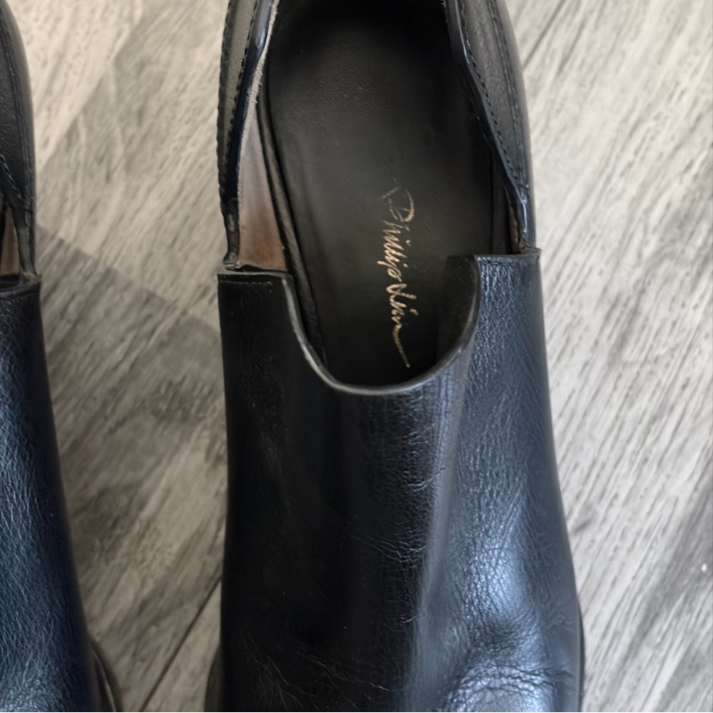 3.1 Phillip Lim Black Leather Ankle Boots - Picture 5 of 9
